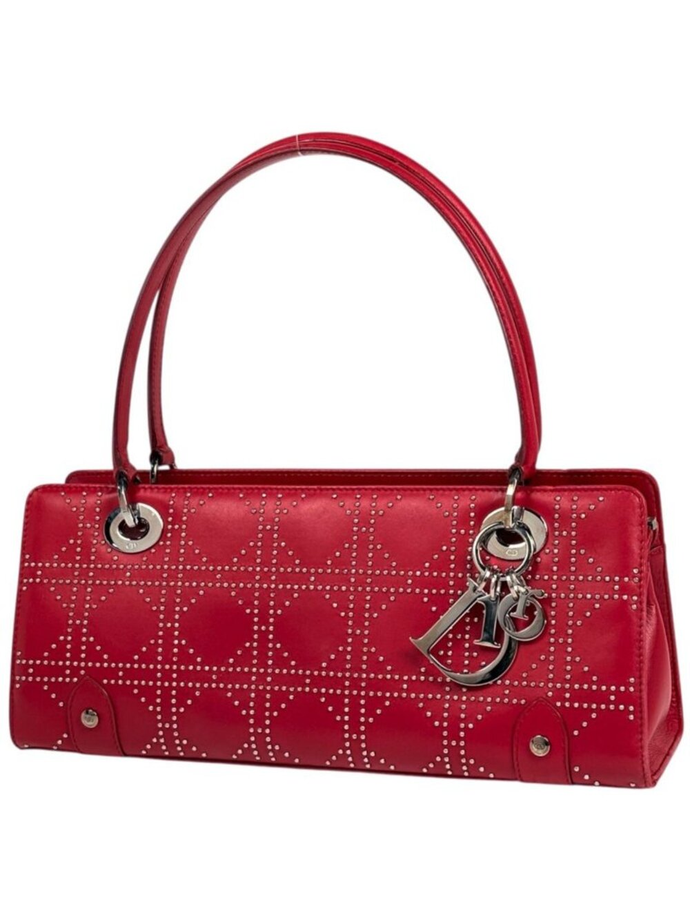 Dior Handbag Cannage Studs Leather